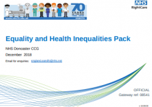 Equality and Health Inequalities Pack: NHS Doncaster CCG